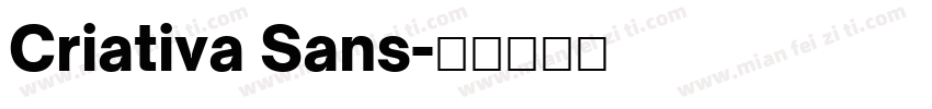 Criativa Sans字体转换